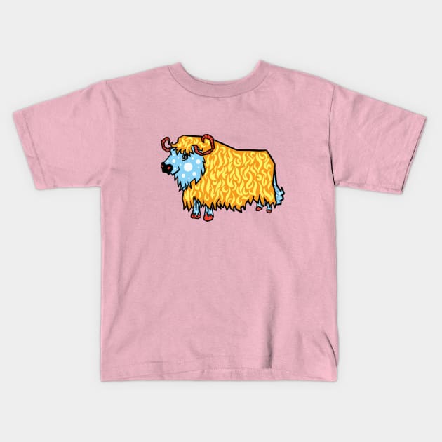 Mad Highland Cow Kids T-Shirt by Squeeb Creative